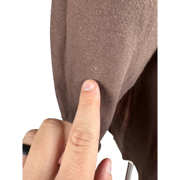 Harley-Davidson Aces & Eights Shirt XL Brown Long Sleeve Distressed Cotton - Picture 3 of 14